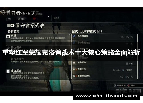 重塑红军荣耀克洛普战术十大核心策略全面解析